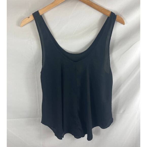 Lush Chiffon Scoop Neck Sleeveless flow Blouse XS - Picture 4 of 4